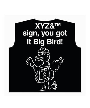 XYZ& sign, you got it Big Bird! Jacquard Sweater Graphics c/o Brand AndAndAnd (&&&)
